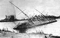 The depot ship Pamiat Azova, sunk at Kronstadt