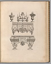 Furniture designs by Jean Bérain the Elder (late 17th/early 18th century)