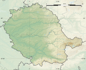 Voir sur la carte topographique du Tarn