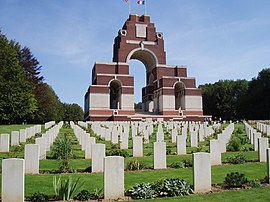 The war cemetery in Thiepval