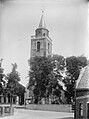 Vue de la tour de l'église à Rijnsburg.