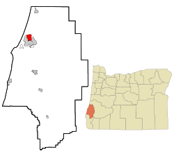 Location in Oregon