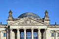 Frontispiz über dem Reichstagsgebäude Berlin