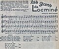 La gavotte  de Locminé ("Les gars de Locminé") : texte et partition.