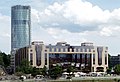 Hyatt Regency in Köln-Deutz, im Hintergrund der Kölntriangle