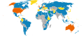 I found Albania, Macedonia, Turkey, Dominican Republic, Marshall Islands, Micronesia, Mongolia, Palau, Portugal, Rwanda, Solomon Islands, Uganda, India, Laos, Armenia, Belgium, Burma, Cambodia, Republic of Cyprus, New Zealand, Norway, Sweden and Finland in this map, all have the wrong color.