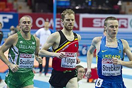 Tijtgat (midden) op een wedstrijd 3000 meter