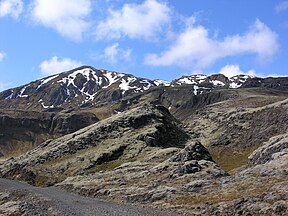 Hengill von der Ostseite aus gesehen