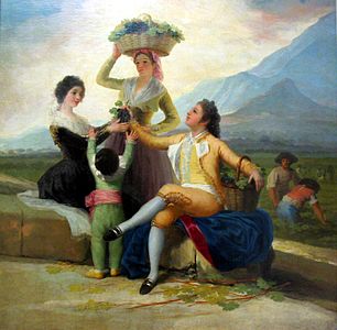 La uvorikolto de Goya.