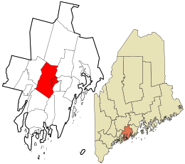 Location in Lincoln County and the state of Maine.