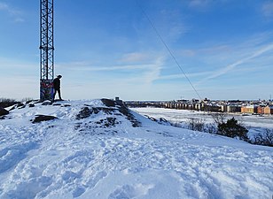 Skinnarviksberget på vintern.