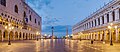 Image 4View of Piazzetta San Marco toward Grand Canal of Venice, at dawn, with Doges' Palace on the left and Biblioteca Marciana on the right.