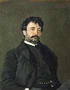 Portret van de Italiaanse zanger Angelo Masini, 1890, Tretjakovgalerij, Moskou