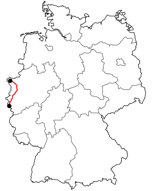 Verlauf der B 57