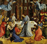 Joos van Wassenhove Institution of Eucharist, 331 x 335 cm.