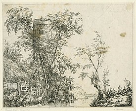 etching: Church