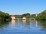 Stauwehr, Tübingen 7. Juli 2020