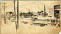 Streetcars stranded in 1913 Cleveland blizzard