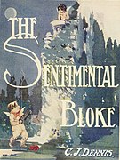 The cover of The Songs of a Sentimental Bloke (1915) by C. J. Dennis.