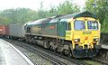 66534 OOCL Express in the Freightliner livery introduced in 1998 at Virginia Water in 2004