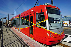 DC Streetcar at Union Station stop at the end of the H Street NE line