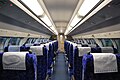 Upper deck of bilevel Green car in January 2012