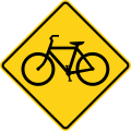 W11-2 Bicycles ahead