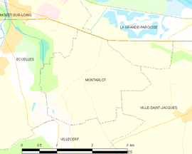 Mapa obce Montarlot