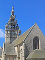 The Renaissance spire (1576) of Roscoff parish church Our Lady of Croaz Batz