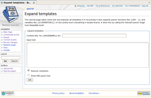 Screenshot of MediaWiki for translation purposes.