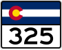 State Highway 325 marker