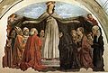 Domenico Ghirlandaio, Suojaviittamadonna, noin 1472. Fresko (siirretty).