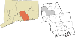 Fenwick's location within the Lower Connecticut River Valley Planning Region and the state of Connecticut