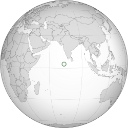 Location of Maldives