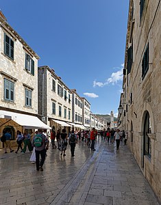 Stradun bustling during main season.