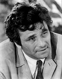 Peter Falk interprétant le lieutenant Columbo