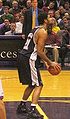 Tim Duncan shooting a free throw