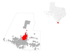 Vị trí trong Quận Hidalgo, Texas