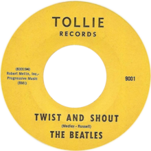 Description de l'image Twist and Shout by The Beatles Side-A US vinyl.png.