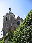 Le clocher de l'église, en août 2011.