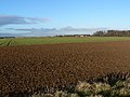 View looking north over the heathland that was RAF Coleby Grange, photographed from Boothby Graffoe