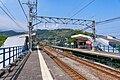 The platforms of Katase-Shirata Station, August 2021