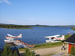 Inarijärvi taajaman kohdalta heinäkuussa 2005