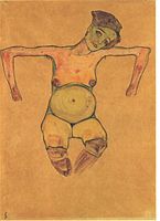 Schwangere ("Gravid") av Egon Schiele