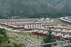 Tibetan-style homes in Pingya, Wudu