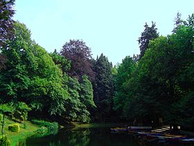 Lago y jardines de Bom Jesus do Monte en Braga.