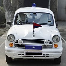 The official car of a DIG-ranked officer in India has a blue plate with one star, indicating the DIG rank.