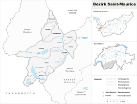 Localisation de District de Saint-Maurice