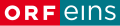 Ancien logo de ORF eins du 8 janvier 2011 au 26 avril 2019