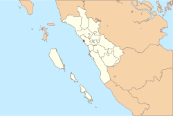 Location within West Sumatra